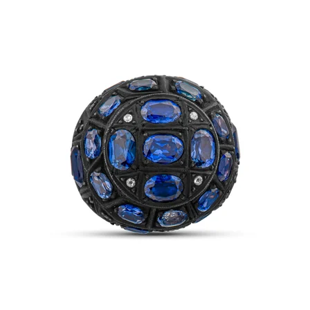 7.10 Karat Pırlanta Safir Yüzük, Doğal Pırlanta, Sertifikalı Mücevher, Rose Altın