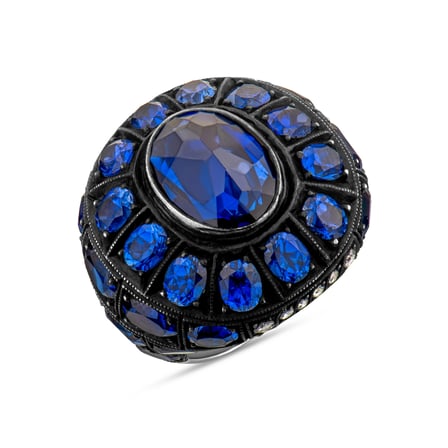 5.20 Karat Pırlanta Safir Yüzük, Doğal Pırlanta, Sertifikalı Mücevher, Rose Altın