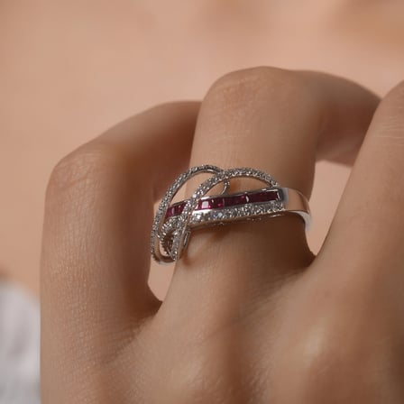 0.95 Karat Pırlanta Yakut Yüzük, Doğal Pırlanta, Sertifikalı Mücevher, Rose Altın