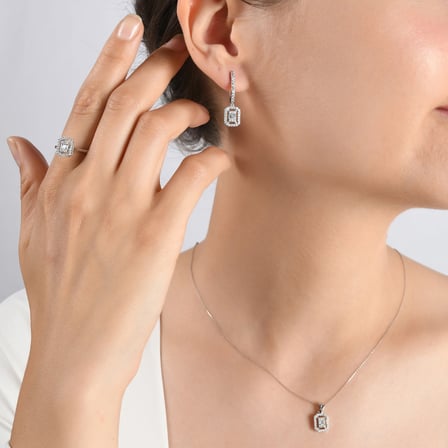 0.18 Karat Baget Pırlanta Yüzük, Doğal Pırlanta, Sertifikalı Mücevher, Beyaz Altın