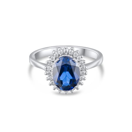 2.69 Karat Pırlanta Safir Yüzük, Doğal Pırlanta, Sertifikalı Mücevher, Beyaz Altın