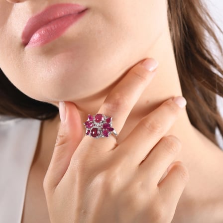 5.07 Karat Pırlanta Yakut Yüzük, Doğal Pırlanta, Sertifikalı Mücevher, Rose Altın