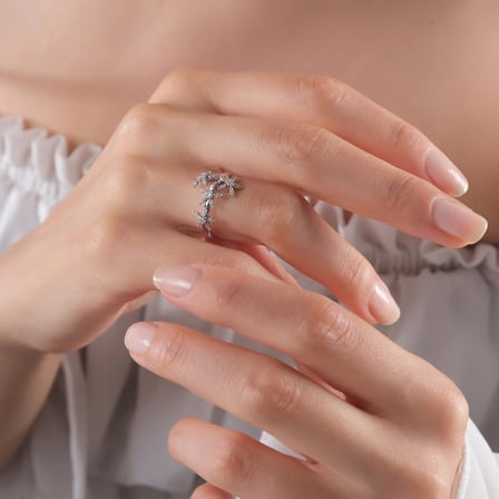0.29 Karat Pırlanta Yüzük, Doğal Pırlanta, Sertifikalı Mücevher, Beyaz Altın