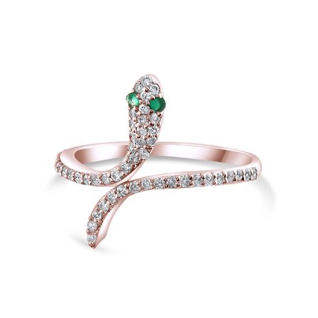 0.35 Karat Pırlanta Yüzük, Doğal Pırlanta, Sertifikalı Mücevher, Rose Altın
