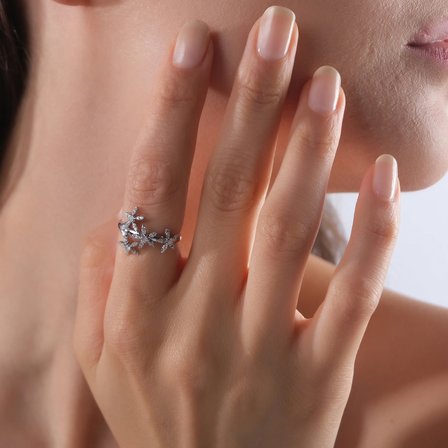 0.29 Karat Pırlanta Yüzük, Doğal Pırlanta, Sertifikalı Mücevher, Rose Altın