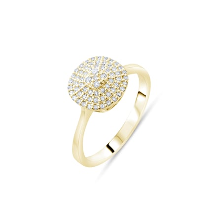0.25 Karat Pırlanta Yüzük, Doğal Pırlanta, Sertifikalı Mücevher, Sarı Altın