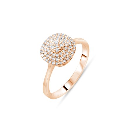 0.25 Karat Pırlanta Yüzük, Doğal Pırlanta, Sertifikalı Mücevher, Rose Altın