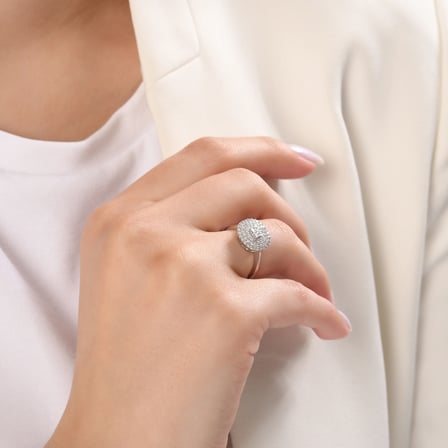 0.25 Karat Pırlanta Yüzük, Doğal Pırlanta, Sertifikalı Mücevher, Rose Altın