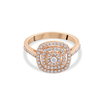 0.32 Karat Pırlanta Yüzük, Doğal Pırlanta, Sertifikalı Mücevher, Rose Altın