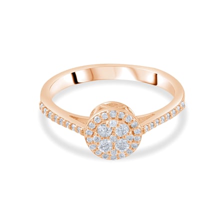 0.32 Karat Pırlanta Yüzük, Doğal Pırlanta, Sertifikalı Mücevher, Rose Altın