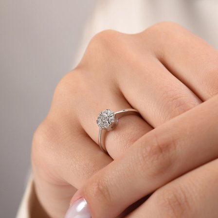 0.25 Karat Pırlanta Yüzük, Doğal Pırlanta, Sertifikalı Mücevher, Sarı Altın
