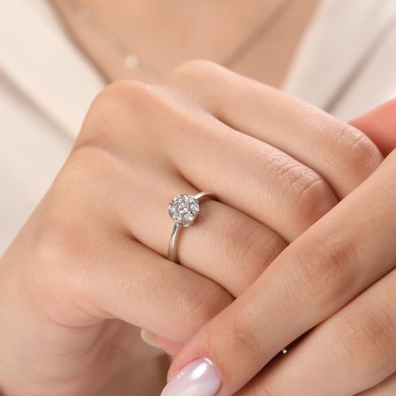 0.25 Karat Pırlanta Yüzük, Doğal Pırlanta, Sertifikalı Mücevher, Sarı Altın