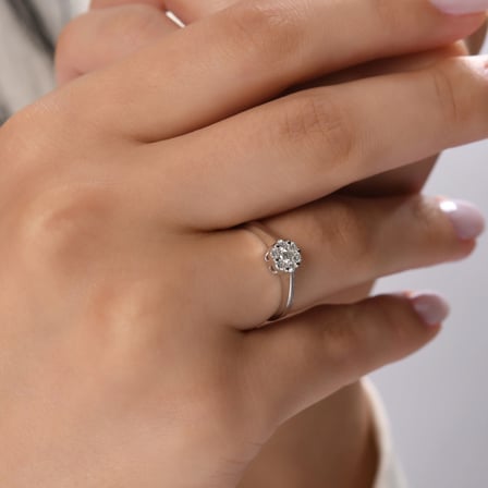 0.29 Karat Pırlanta Yüzük, Doğal Pırlanta, Sertifikalı Mücevher, Sarı Altın
