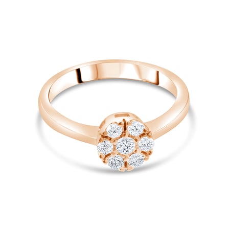 0.29 Karat Pırlanta Yüzük, Doğal Pırlanta, Sertifikalı Mücevher, Rose Altın
