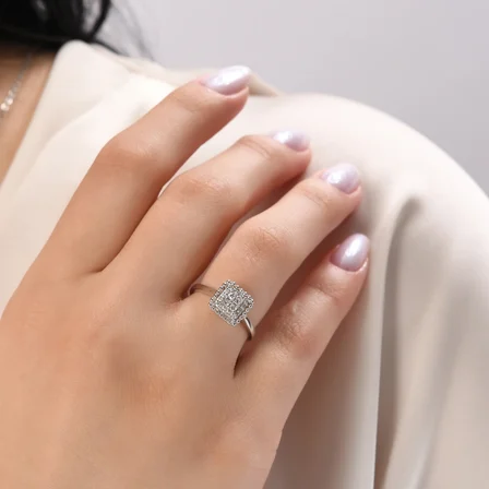 0.41 Karat Pırlanta Yüzük, Doğal Pırlanta, Sertifikalı Mücevher, Rose Altın