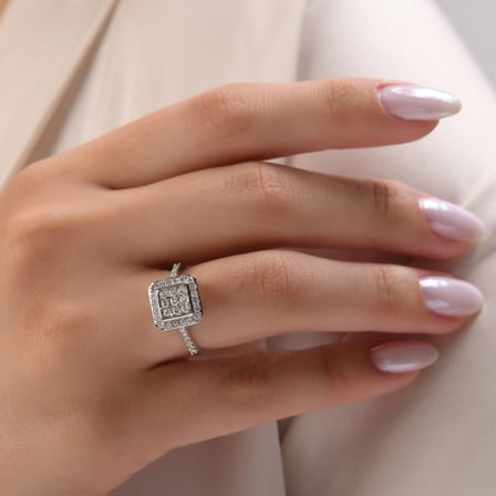 0.69 Karat Pırlanta Yüzük, Doğal Pırlanta, Sertifikalı Mücevher, Rose Altın