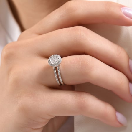 0.45 Karat Pırlanta Yüzük, Doğal Pırlanta, Sertifikalı Mücevher, Rose Altın