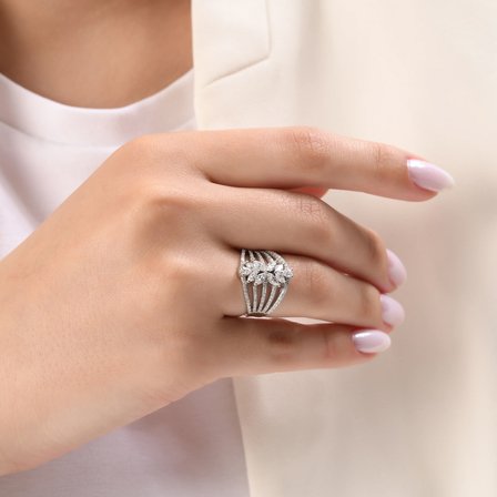 1.22 Karat Pırlanta Yüzük, Doğal Pırlanta, Sertifikalı Mücevher, Rose Altın