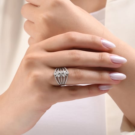 1.22 Karat Pırlanta Yüzük, Doğal Pırlanta, Sertifikalı Mücevher, Rose Altın