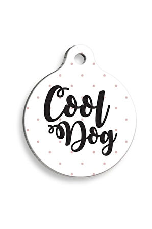 Cool Köpek Yuvarlak Köpek Künyesi Large 3,8 cm