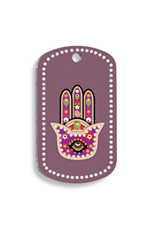 Koyu Mor 3.Göz Pet Tag Small 2 x 3,5 cm