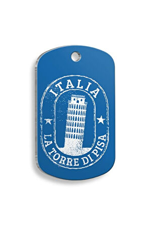 İtalya Figür Asker Kedi ve Köpek Künyesi Small 2 x 3,5 cm