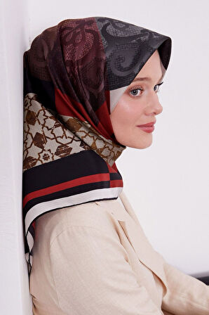 Levidor Twill İpek Eşarp LD4173-1