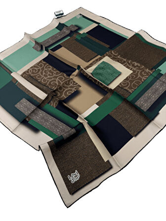 Levidor Twill İpek Eşarp LD4176-1