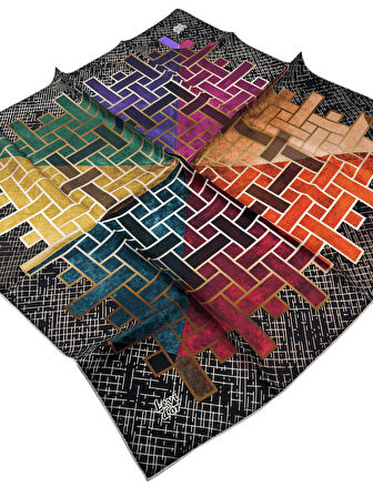 Levidor Twill İpek Eşarp LD4154-1