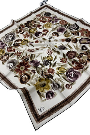 Levidor Twill İpek Eşarp LD1069-01