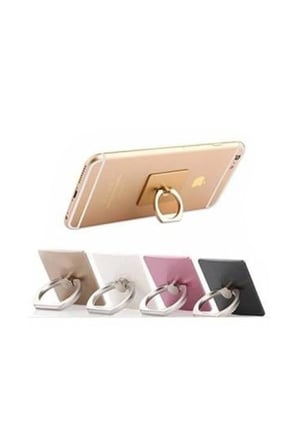 4 Adet Cep Telefonu Selfie Yüzüğü – Universal 360° Döner Telefon Tutucu, Parmak Halkası, Selfie Ring, Tablet Uyumlu