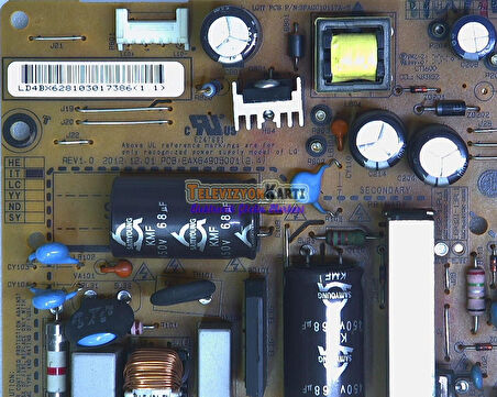 EAX64905001(2.4), EAY62810301,LG 32LA620S,POWER BOARD