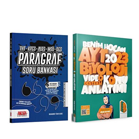 Benim Hocam 2023 AYT Biyoloji Konu ve AKM Paragraf Soru Bankası Seti 2 Kitap