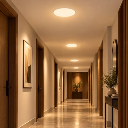 Jupiter 24W Sıva Altı Yuvarlak Ayarlanabilir PMMA LED Panel (3000K)