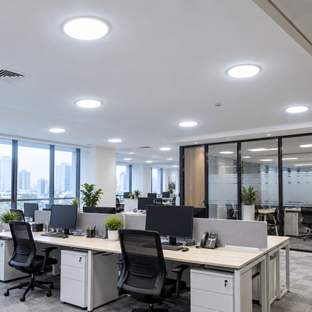 Jupiter 36W Sıva Altı Yuvarlak Ayarlanabilir PMMA LED Panel (6500K)
