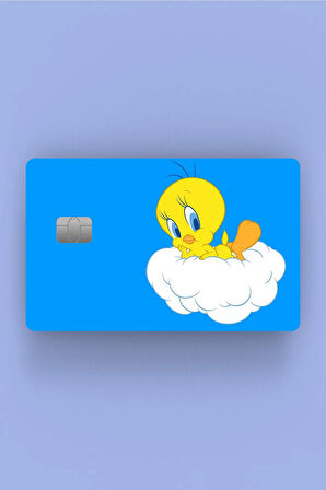 Tweety Mavi Kredi Kartı Sticker Kaplama