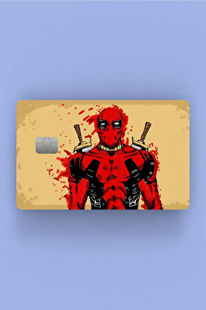 Deadpool Kredi Kartı Sticker Kaplama