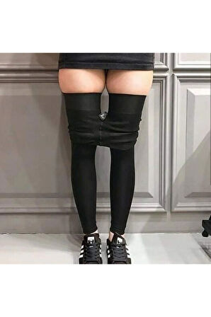 Kadın Siyah Korse Tayt 1 Beden