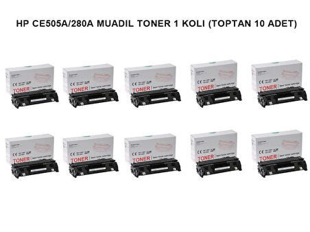 Hp CE505A/280A Muadil Toner 1 Koli (Toptan 10 Adet) 