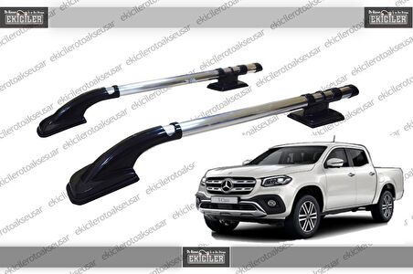 MERCEDES X-CLASS TAVAN ÇITASI (2017+) PORT BAGAJ NİKEL (ARA ATKISIZ)