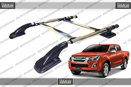ISUZU D-MAX TAVAN ÇITASI (2012 +) PORT BAGAJ NİKEL (ARA ATKILI)