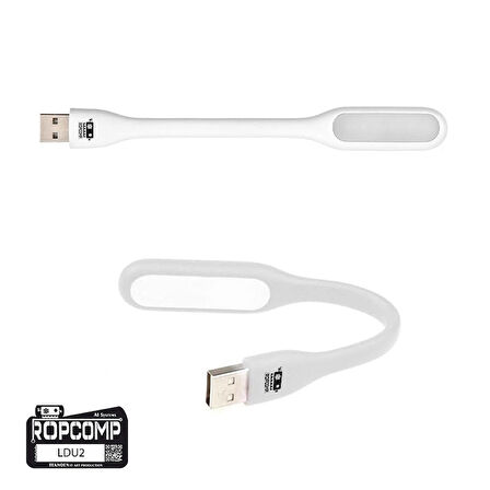Ropcomp USB LED Işık – Esnek Okuma ve Klavye Lambası (Beyaz)