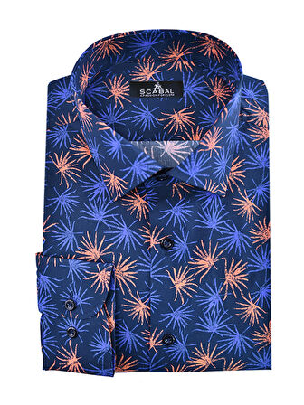 Erkek Dijital Baskı %100 Pamuk Gömlek