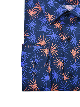 Erkek Dijital Baskı %100 Pamuk Gömlek