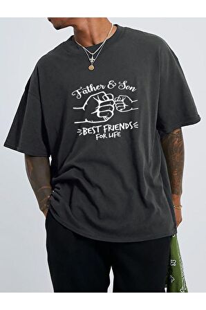 Unisex Best Friends Yazılı Tshirt