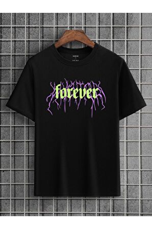 Unisex Forever Yazılı Tshirt