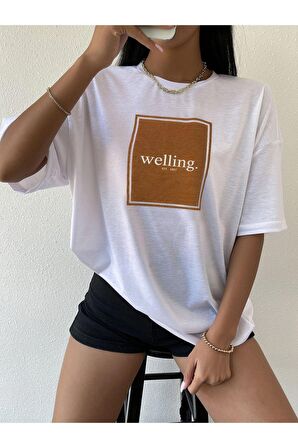 Unisex Welling Yazılı Tshirt