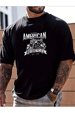 Unisex American Yazılı Tshirt
