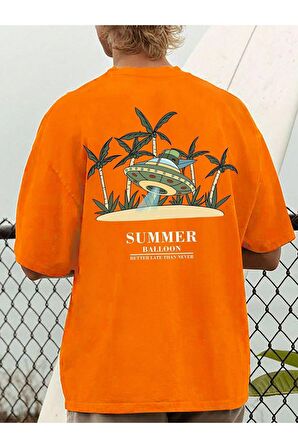 Unisex Summer Balloon Yazılı Sweatshirt