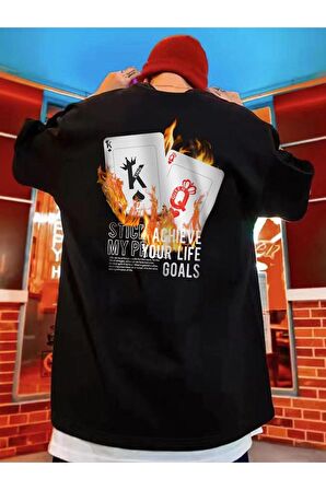 Unisex Goals Yazılı Tshirt